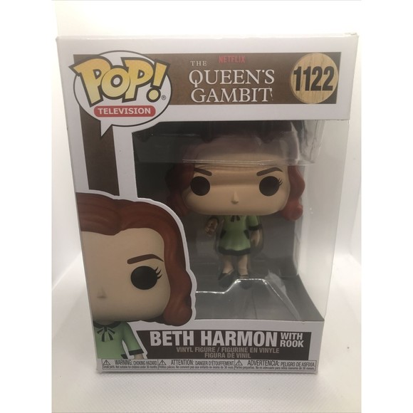Funko POP! Television -Queen's Gambit Vinyl Figure - BETH HARMON with Rook #1122 - Picture 1 of 8